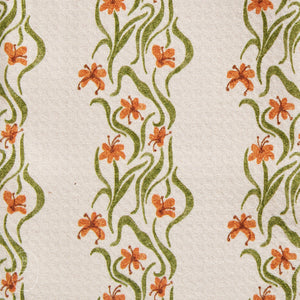 Geometry FALL FLORAL STRIPE TEA TOWEL