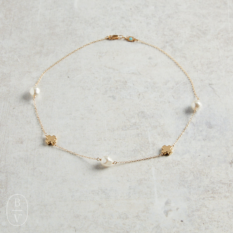 eNewton Design SIGNATURE CROSS ADMIRE SIMPLICITY CHAIN CHOKER