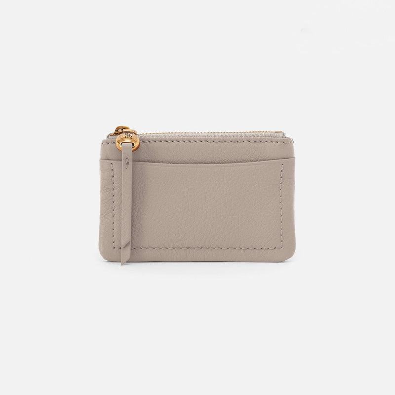 Hobo LUMEN CARD CASE Taupe Pebbled Leather