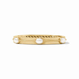 Julie Vos NASSAU STONE HINGE BANGLE BRACELET