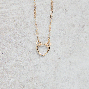 CV Designs OPEN HEART LINK NECKLACE - CVNOHDN