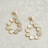 Elyssa Bass Designs O LIST EARRINGS Mother of Pearl