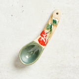 Creative Co-op HAND PAINTED STONEWARE SPOON Orange