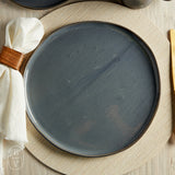 Alex Marshall Studios URBAN ROUND DINNER PLATE Blue Gray