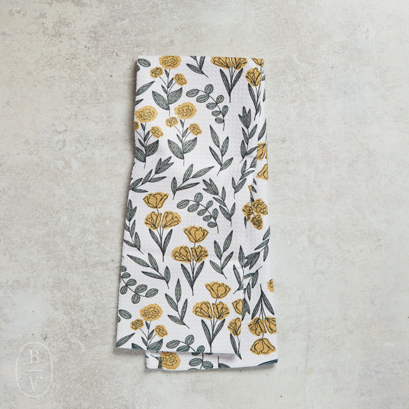 Geometry CHAROLETTE YELLOW TEA TOWEL