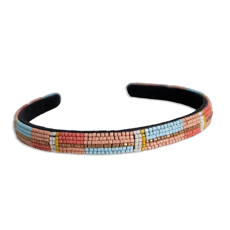 Ink and Alloy SADIE LUXE BEADED HEADBAND Amalfi