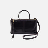 Hobo SABLE CROSSBODY Polished Leather Black