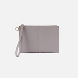 Hobo VIDA SMALL POUCH Morning Dove Grey Pebbled Leather