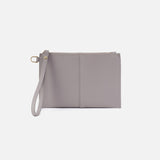Hobo VIDA SMALL POUCH - SPRING 24 Morning Dove Grey Pebbled Leather