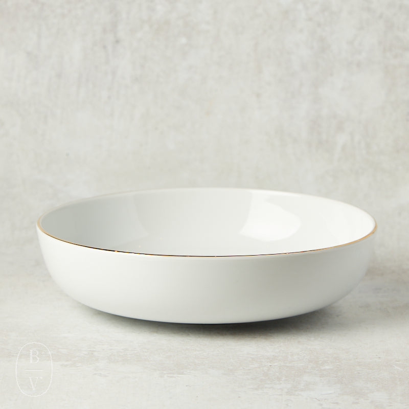 Costa Nova RESONANCE SOUP PASTA BOWL White Gold