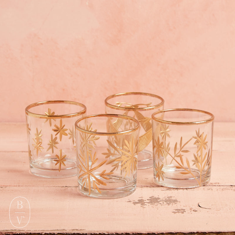 Creative Co-op ETCHED GLASS VOTIVE HOLDER