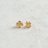 eNewton Design SIGNATURE CROSS GOLD STUD Gold