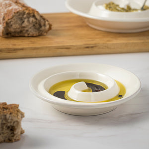 Casafina by Costa Nova SMALL SPIRAL APPETIZER DISH White