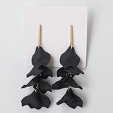 Virtue GOLD BAR POST HYACINTH EARRINGS Black