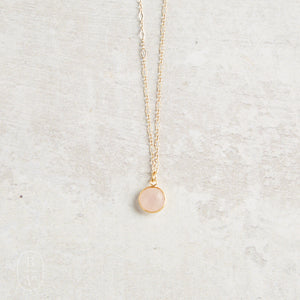 Darby Drake Jewelry and Design GEMSTONE NECKLACE - NCCGM557 Rose Quartz
