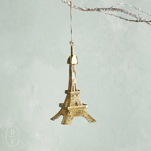Creative Co-op METAL EIFFEL TOWEL ORNAMENT Gold Finish