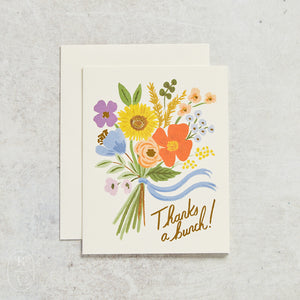 Rifle Paper Co THANKS A BUNCH CARD