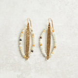 Darby Drake Jewelry and Design GEMSTONE AND MARQUIS BAR EARRINGS - ETS533