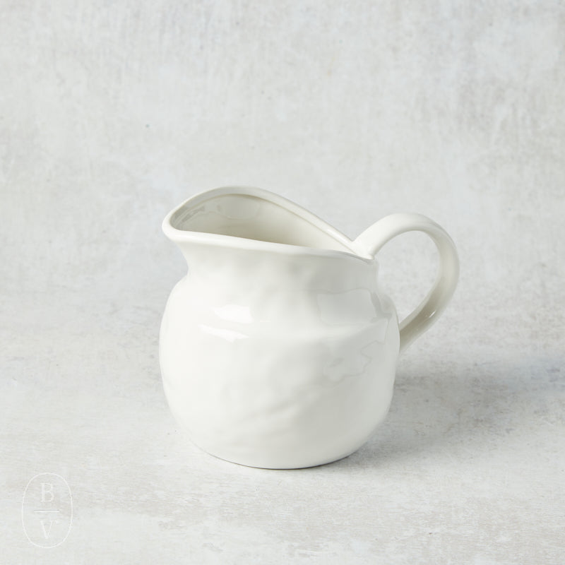 Creative Co-op STONEWARE PITCHER White 14 Oz
