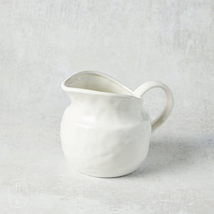 Creative Co-op STONEWARE PITCHER White 14 Oz