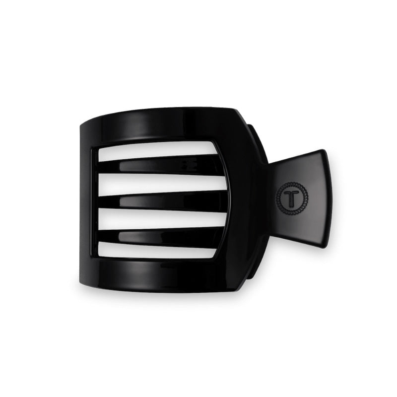Teleties FLAT SQUARE CLIP Jet Black