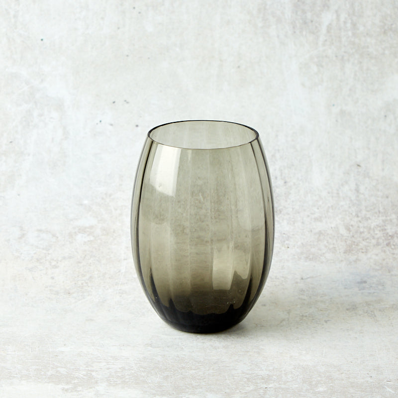 Zodax MADELEINE STEMLESS ALL PURPOSE GLASS Smoke