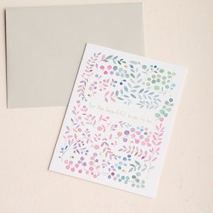 E Frances Paper BRIDE TO BE CARD