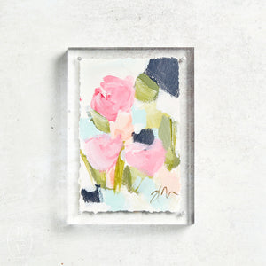 Haley Farris Fine Art ACRYLIC FRAME FLORAL 5 X 7