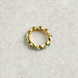 Elyssa Bass Designs CONTINUOUS GEMSTONE RING Blue Topaz