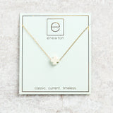 eNewton Design SIGNATURE CROSS NECKLACE Off White 16