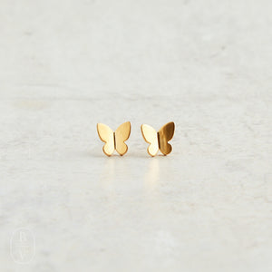 Virtue BUTTERFLY STUD EARRINGS Gold