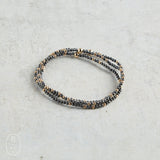 eNewton Design FACETED HEMATITE HOPE UNWRITTEN BRACELET