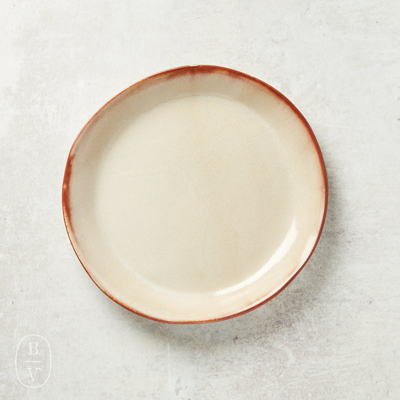 Alex Marshall Studios SLIM ROUND SIDE PLATE Speckled Oatmeal