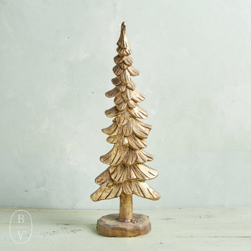 Raz Imports GOLD RESIN TREE 17