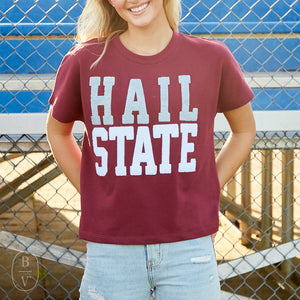 Stewart Simmons THE HAIL STATE CHENILLE TEAM TOP Maroon