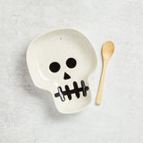 Creative Co-op SKELETON PLATE WITH SPOON