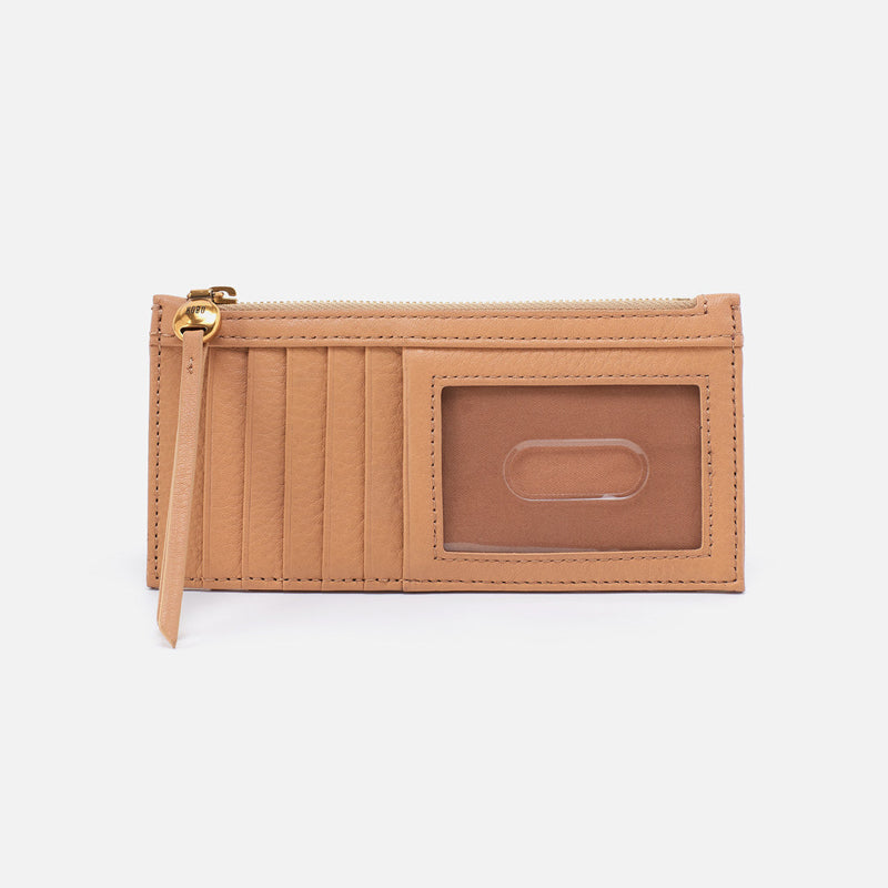 Hobo CARTE CARD CASE - SPRING 24 Sandstorm Pebbled Leather