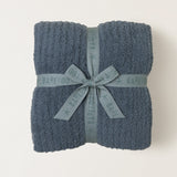 Barefoot Dreams COZYCHIC RIBBED THROW BLANKET Blue Cove