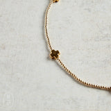 eNewton Design SIGNATURE CROSS PATTERN BEAD CHOKER 2mm Gold 15