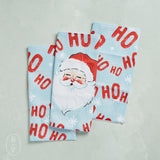 Geometry MERRY SANTA CLAUS DISHCLOTH SET OF 3
