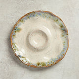 Etta B Pottery SMALL HORS D'OEUVRE DISH Botanical