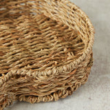 Creative Co-op PUMPKIN SHAPED SEAGRASS TRAY