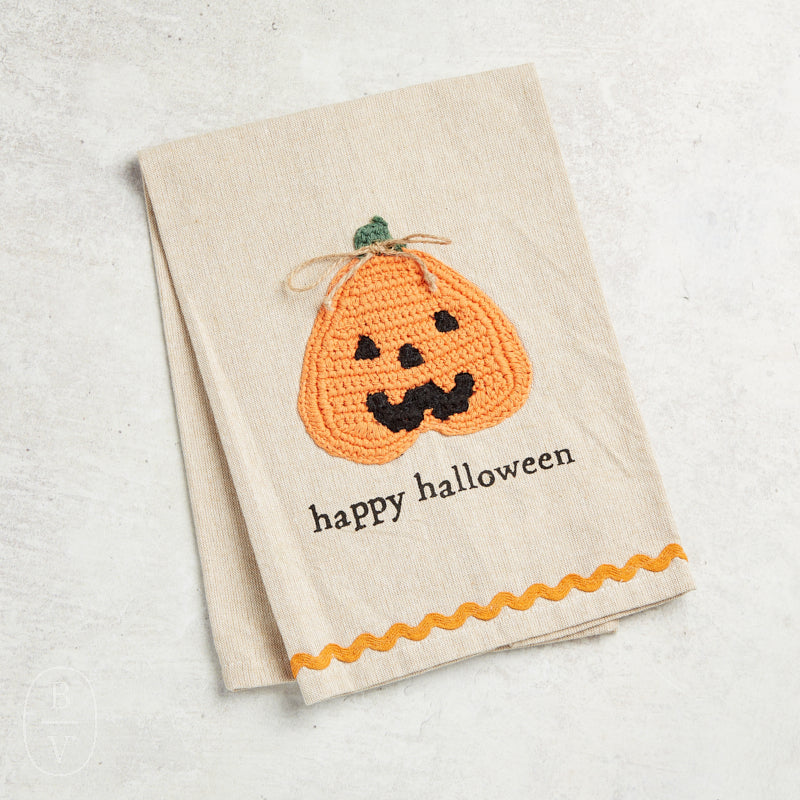 Mudpie HALLOWEEN CROCHET TOWEL