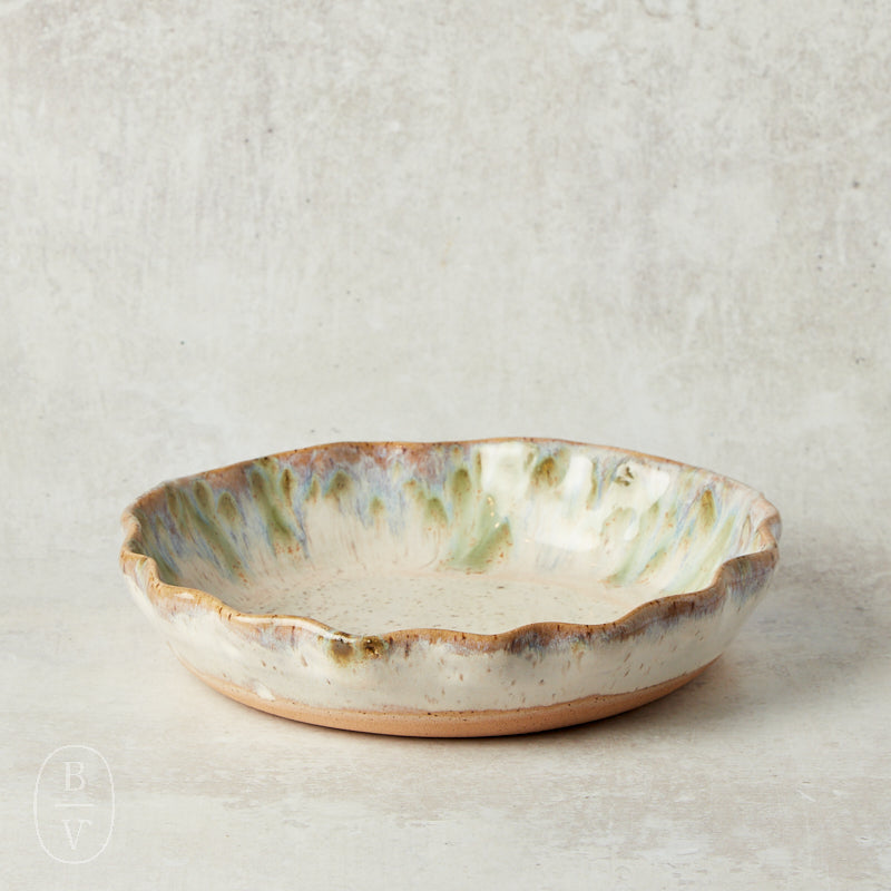 Etta B Pottery BAKERY PIE DISH Botanical