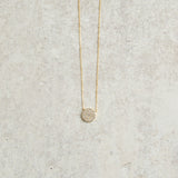 Elyssa Bass Designs PAVE CZ DISC NECKLACE