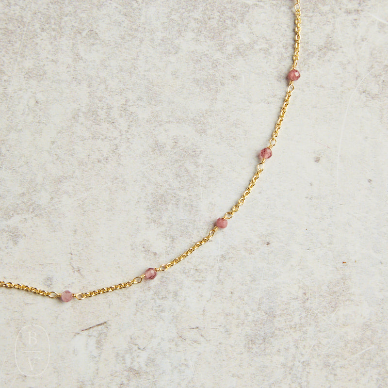 Elyssa Bass Designs SMALL BEADED NECKLACE Tourmaline