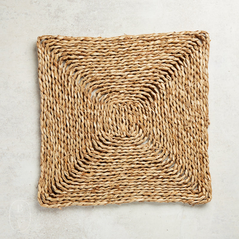 Blue Pheasant LUCIAN PLACEMAT Aged Seagrass Square