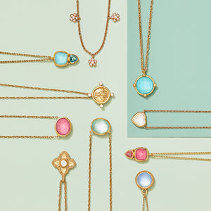 Julie Vos HONEYBEE SOLITAIRE NECKLACE