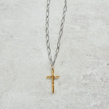 CV Designs ROSARY CROSS DROP NECKLACE - CVNSHC