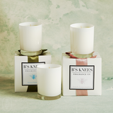 B's Knees Fragrance Co. B's Knees 1 Wick White Glass Candle